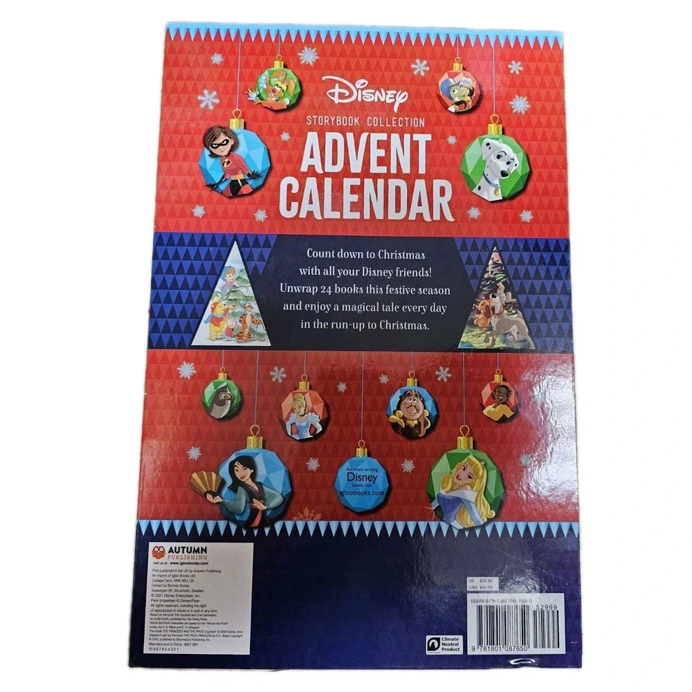 NEW Disney Advent Calendar Storybook Collection with‎ 24 Days of Books